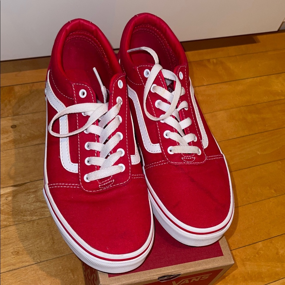 Vans Kids Red Sneakers